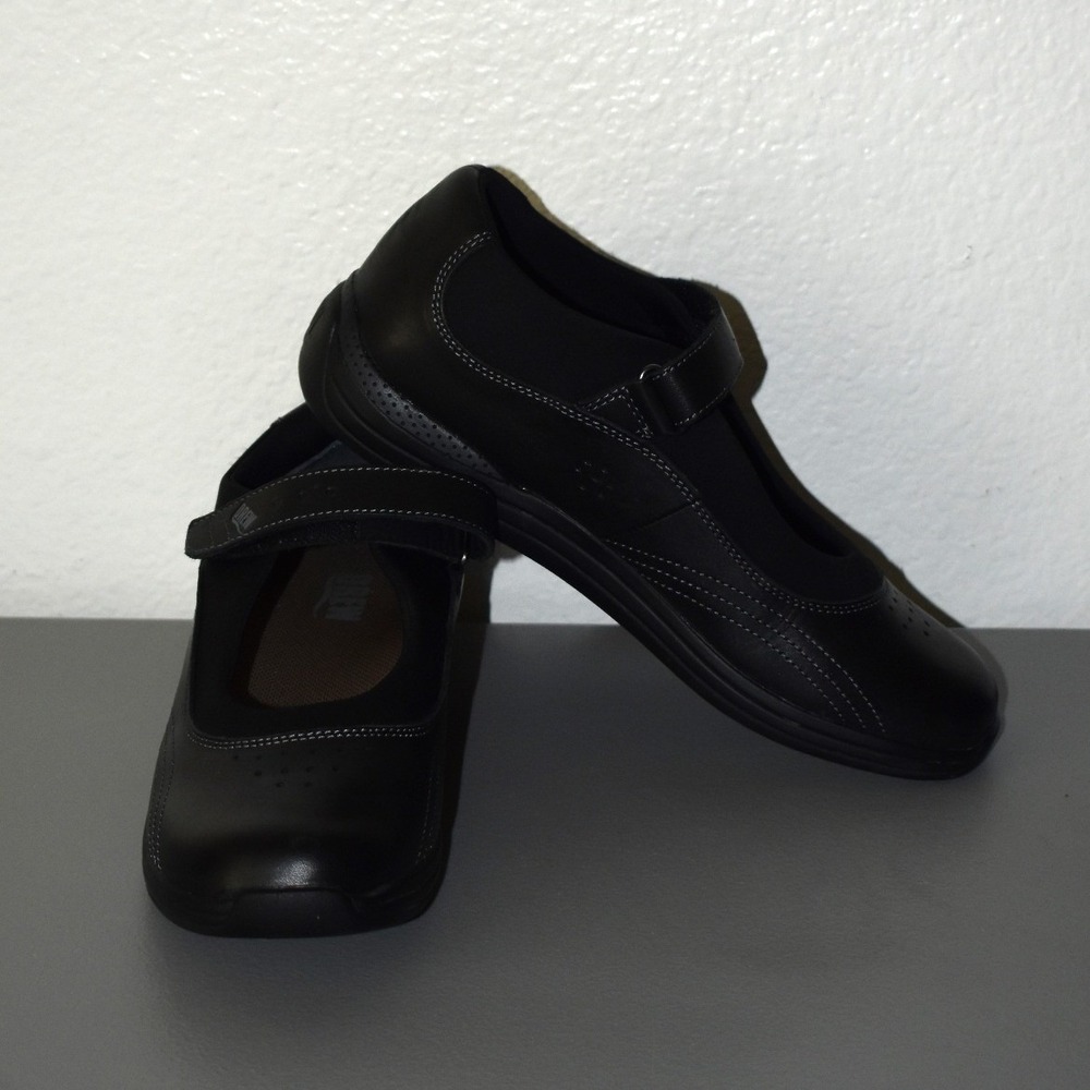 Drew Rose Mary Jane Women 9.5N Black Leather Orthopedic Comfort Strap 14375-99